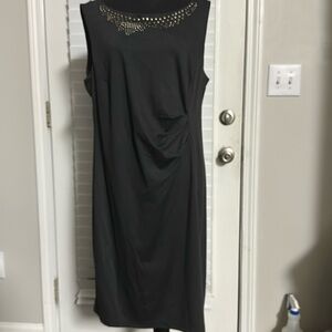 Charcoal grey knit dress